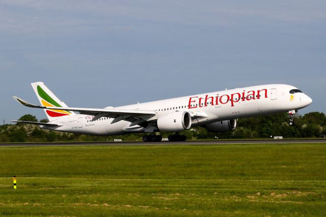 Airbus A350-900 (ET-AUC) - ETH728 arriving from Addis Ababa via Geneva