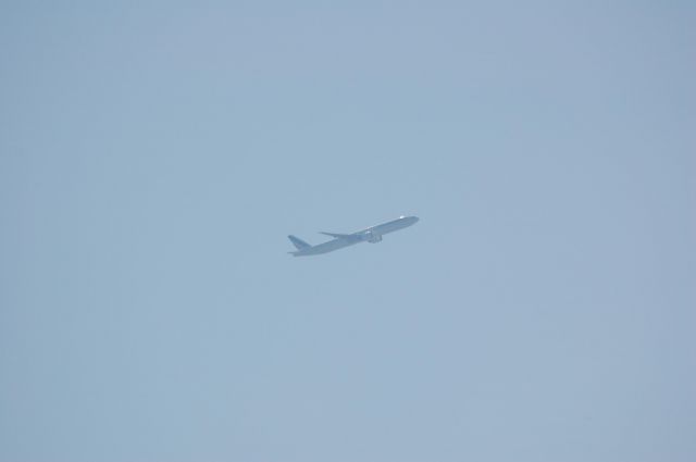 BOEING 777-300ER (F-GSQL) - Air France 639 heading north over the airport.