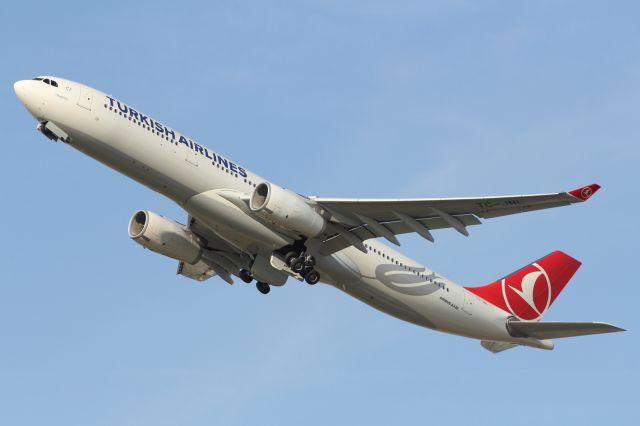 Airbus A330-300 — - Departing runway 027L at LHR.