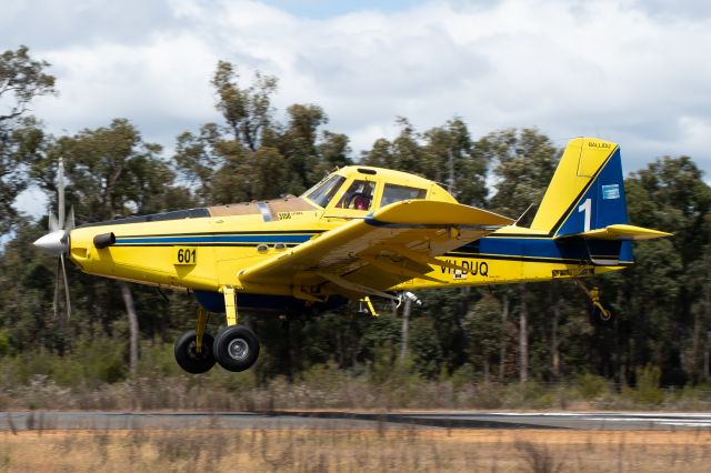 AIR TRACTOR Fire Boss (VH-DUQ) - BMBR601 arriving into Collie 