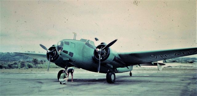 Lockheed L-14 Super Electra (VH-AGX) - Lockheed Huson at unknown aerodrome in the 1960s. I know this aircraft did do survey work at Flinders Island but do not know when or where this photo was taken