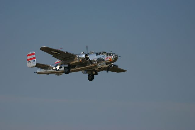 North American TB-25 Mitchell (N9079Z) - B-25 on take off at the EAA Fly In 7-30-2005