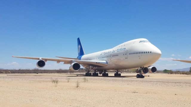 BOEING 747-100 (N747GE) - General Electric's 747-100 engine testbed retired at Pima A&S.