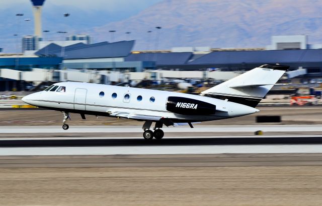 Dassault Falcon 20 (N166RA) - N166RA 1981 Dassault/sud FAN JET FALCON SER F C/N 449 -  Las Vegas - McCarran International (LAS / KLAS) USA - Nevada, December 02, 2011 Photo: Tomás Del Coro