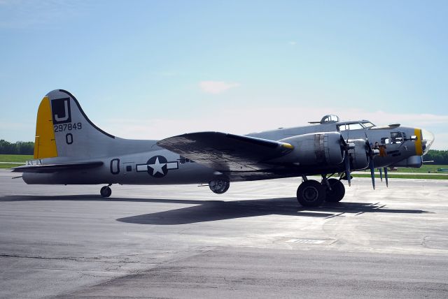 Boeing B-17 Flying Fortress (N390TH) - Liberty Belle parked at Wheeler Downtown Airport in Kansas City, MO. This picture was taken on May 22, 2011. This aircraft crashed on June 13, 2011 and was a total loss.