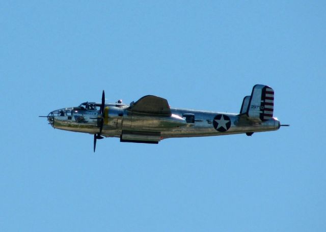 North American TB-25 Mitchell (N1042B) - Passing over the field at Barksdale A.F.B.