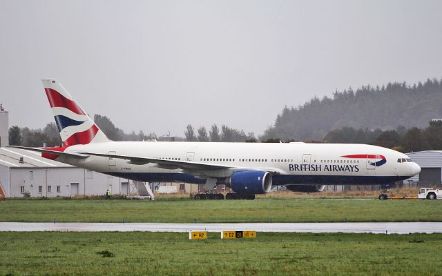 Boeing 777-200 (G-YMMB) - british airways b777-236er g-ymmb after wifi fitting at shannon 20/9/18.