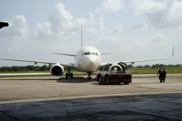 Boeing 737-800 — - Crew push back for a full powered Engine run