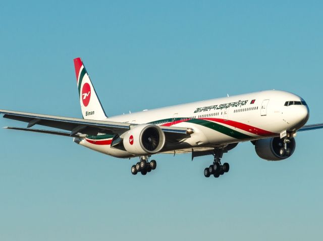 Boeing 777-200 (S2-AHN) - on a final approach on 16R at KPAE