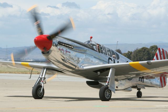 North American P-51 Mustang (NL251MX) - Collings Foundation visit to Moffett Federal Airfield 2010.