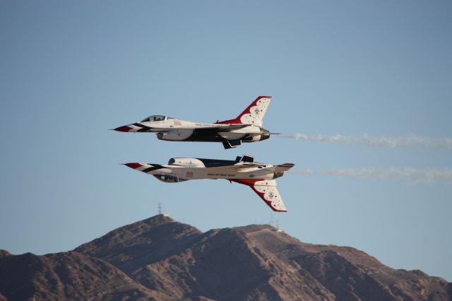 — — - Thunderbirds at Nellis Air Force Base