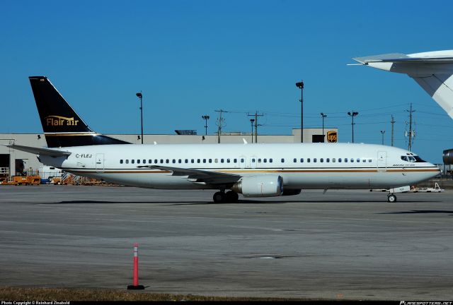 Boeing 737-700 (C-FLER) - Flair air Taxing at gate 2