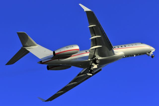 Bombardier Global Express (9H-VJE) - Vistajet departing St Maarten.