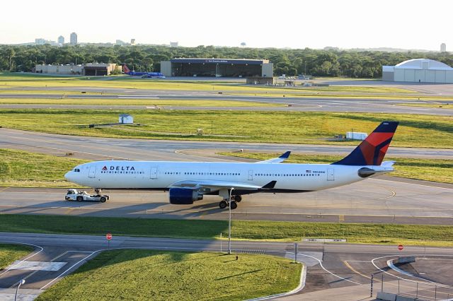 Airbus A330-300 (N804NW) - Taken 7/2/14 by Erica Eide.