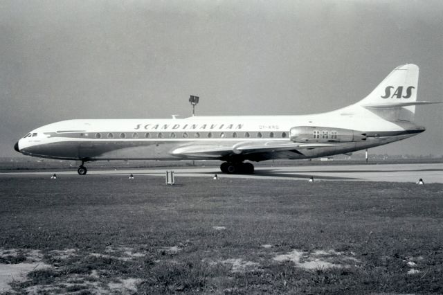 SUD-EST SE-210 Caravelle (OY-KRG) - 1966 at Düsseldorf (EDDL)