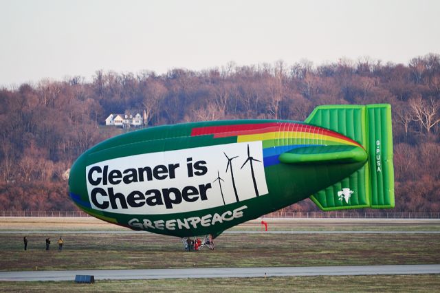 G-PUSA — - Greenpeace Airship "Gulf Papa USA" at KLUK Lunken Airport - Cincinnati, Ohio.