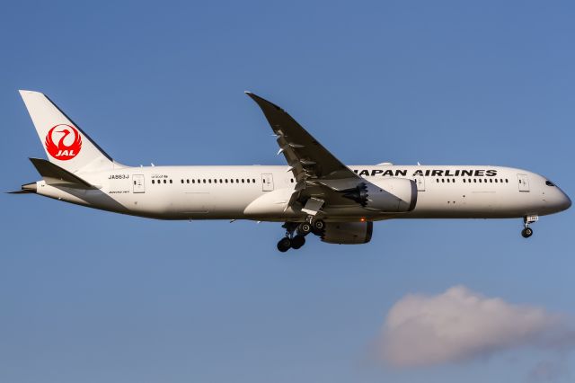 Boeing 787-8 (JA863J) - JA863J Japan Airlines Boeing 787-9 Dreamliner coming in from Tokio Narita (NRT / RJAA) @ Frankfurt (FRA / EDDF) / 30.10.2016