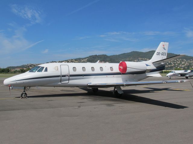 Cessna Citation Excel/XLS (OE-GCG) - At Cannes, France.