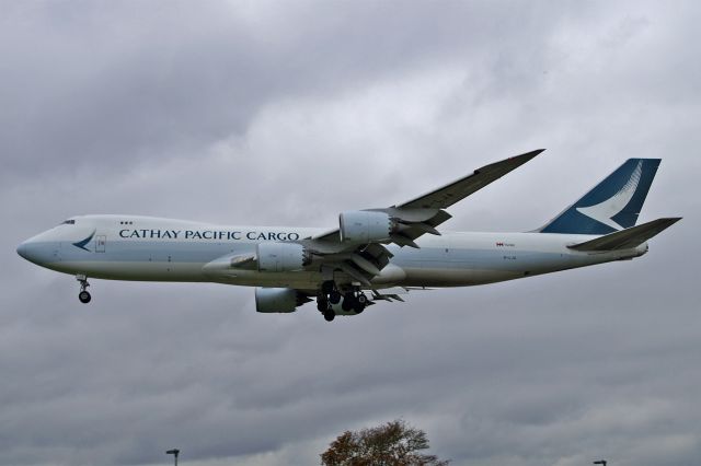 BOEING 747-8 (B-LJA) - Boeing 747-867F, Cathay Pacific Cargo, B-LJA, 14.Oct.2022, EGLL London Heathrow, Myrtle Ave