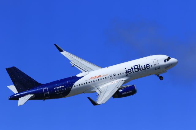 Airbus A320 (N709JB) - JetBlue N709JB departing