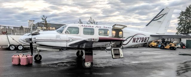 Piper Navajo (N27987) - Lake Hood, Anchorage, AK