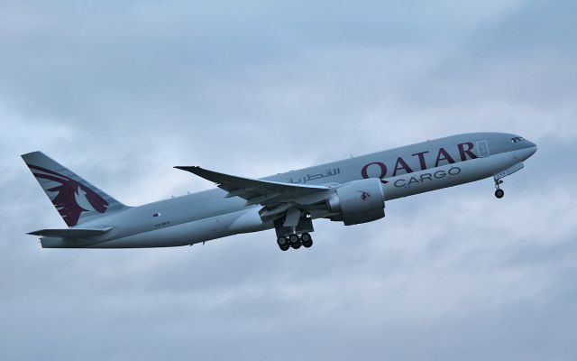 Boeing 777-200 (A7-BFD) - qatar cargo b777-fdz a7-bfd dep shannon 18/10/17.