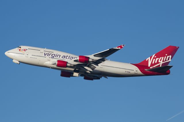 Boeing 747-400 (G-VGAL) - VIR75 off to Orlando.  Virgin fly the only regular B747 flights out of Manchester.