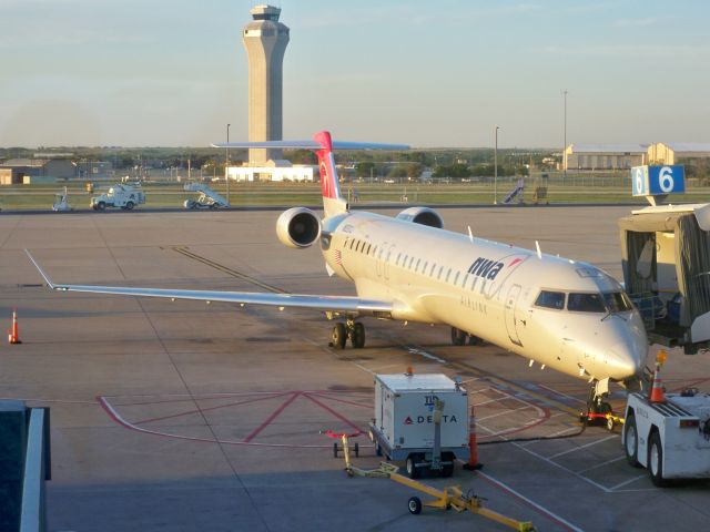 Canadair Regional Jet CRJ-900 (N930XJ) - NW Airlink (DL Connection) CRJ-900ER N930XJ at the gate in AUS before my flight to SLC. April 8, 2009.