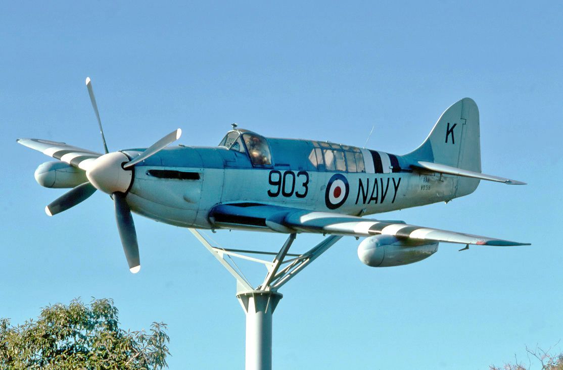 RWD518 — - AUSTRALIA NAVY - FAIREY FIREFLY - REG : WB-518 (CN K201 ) - OFF AIRPORT GRIFFITH NSW. AUSTRALIA 25/6/1988