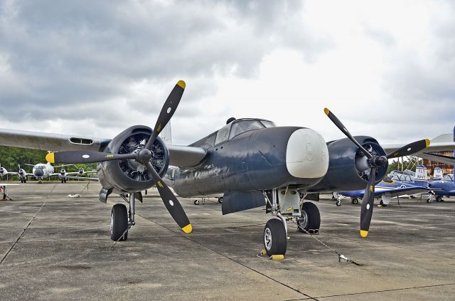 Socata TB-9 Tampico (N142ER) - Douglas A-26B Invader N142ER (Displayed as "JD-1 USN/Bu77141") (C/N 6928)br /br /National Naval Aviation Museumbr /TDelCorobr /May 10, 2013