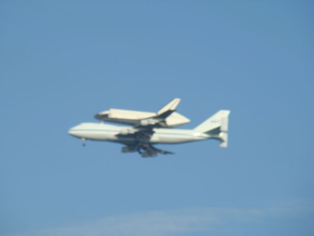 N911NA — - Fly by of Atlantis at Cape Canaveral