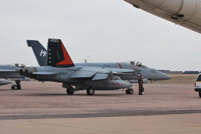 McDonnell Douglas FA-18 Hornet (16-6830) - post deployment fuel stop, on the way home to Virginia Beach, VA.