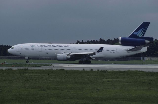 Boeing MD-11 (PK-GIJ) - Departure at Narita Intl Airport Rwy16R on 1998/05/06