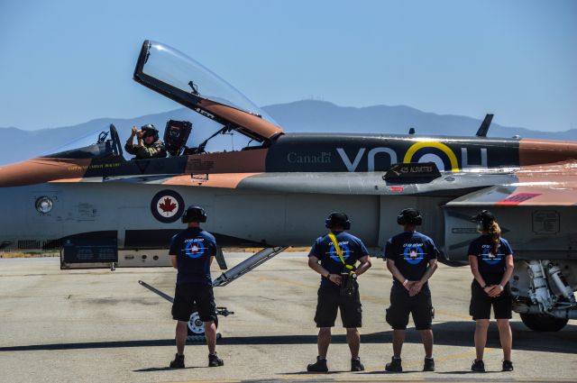 18-8761 — - Chino CF-18 at Chino Planes of Fame Airshow 