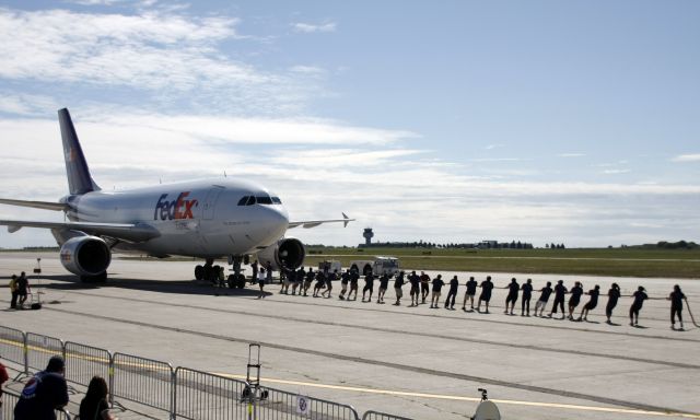 N814FD — - Fedex A310-313 used for the United Way Plane Pull Challenge on Sept 12, 2009