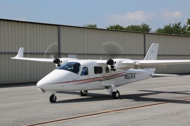 TECNAM P-2006T (N60KK) - Twin Tecnam taxing out at Frederick