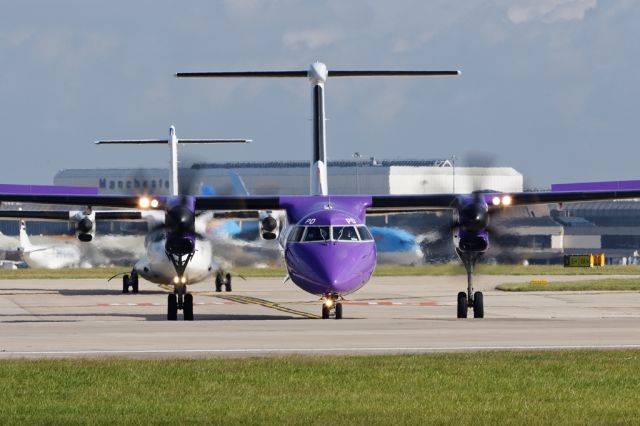 de Havilland Dash 8-400 (G-PRPD) - BEE472 to Belfastbr /br /EOS6D, 70-300f4-5.6L @300mm, 1/125, f16, ISO100