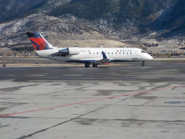 Canadair Regional Jet CRJ-200 (N926EV) - Taxing to take off back to SLC.br /br /Photo taken on Nov 5 2022 at 11:51 MDT