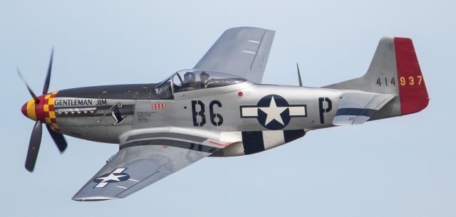 North American P-51 Mustang (N551J) - 1 of Jack Roush's P-51. This one pictured is a P-51D and it's leaving the sight of showgoers at Thunder Over Michigan 2019.