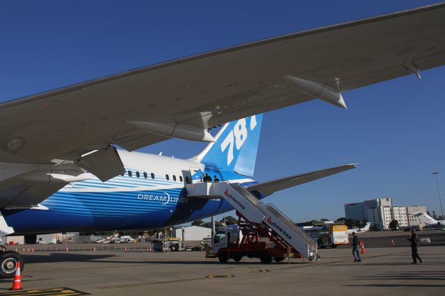 Boeing 787-8 (N787BX) - Dreamliner test flight to Sydney 2012