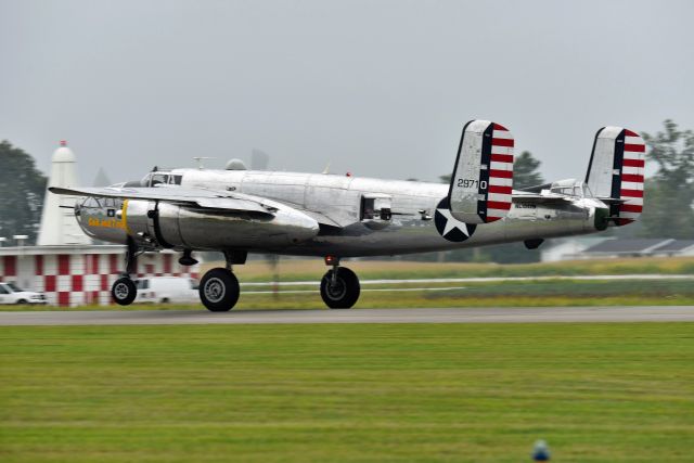 North American TB-25 Mitchell (NL1042B) - Runway 22 on 09-04-21. Nothing sounds like the Mighty B-25. What a screamer she is!