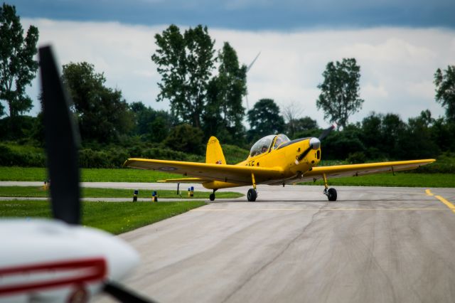 OGMA DHC-1 Chipmunk (C-FCYR) - A DHC-1 taxis to parking at CYCK.