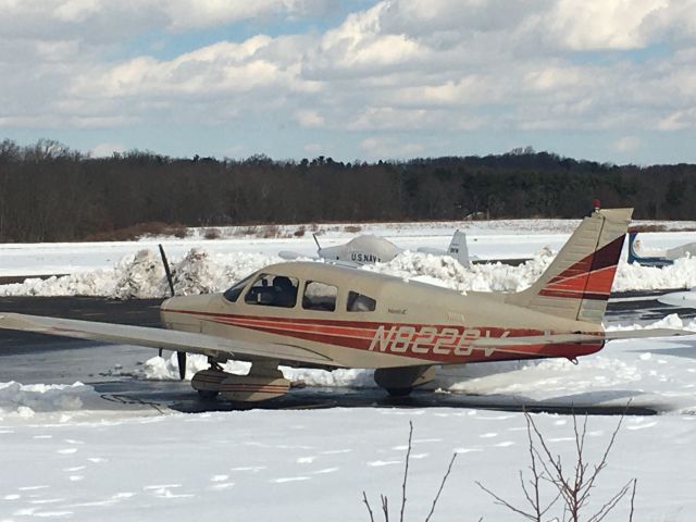 Piper Cherokee (N8226V) - N8826V (P28A) departing Wings Field (KLOM)br /Photo Date: February 6, 2021