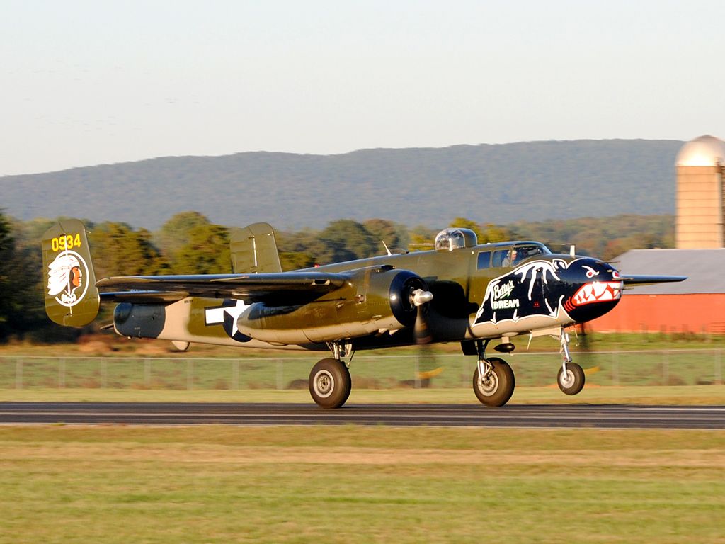 N5672V — - There really is nothing like the roar of a radial engine...except for maybe the roar of two!!  Beautiful example of the B-25 Mitchell!!