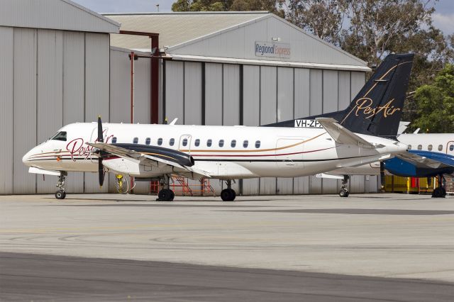 Saab 340 (VH-ZPA) - Recently delivered to REX, VH-ZPA in former PenAir livery and ex N410XJ.