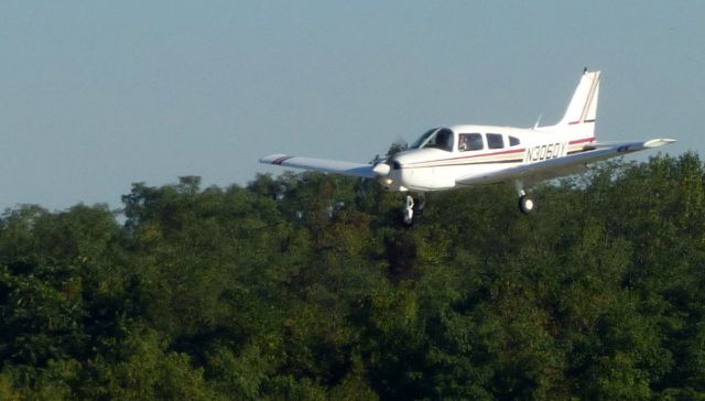 Piper Cherokee (N3060Y) - Shown here is a Piper Cherokee a moment until landing in the Autumn of 2017.