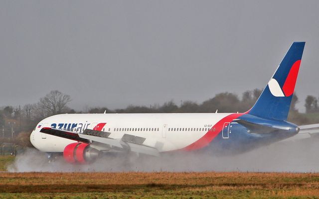 BOEING 767-300 (VQ-BUP) - azurair b767-33a(er) vq-bup landing at shannon on a fuel stop while routing cayo coco in cuba to moscow 8/12/18.