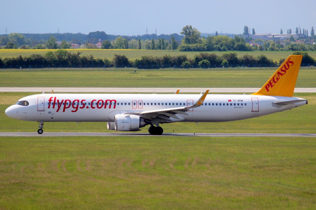 Airbus A321neo (TC-RDM) - Taxiing to depart rwy 30 on 26-May-25 operating flight PGT304 to LTFJ.