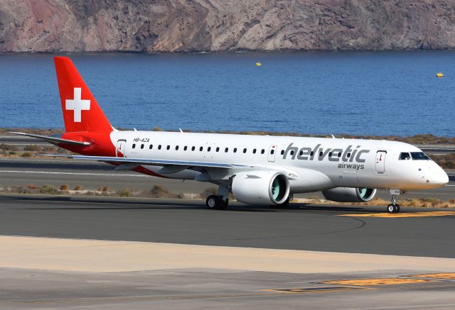 Embraer E190-E2 (HB-AZA) - First Embraer 190-E2 for Helvetic Airways.