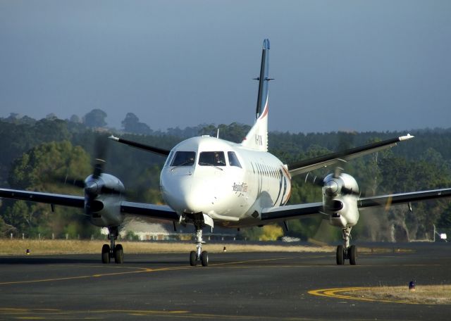 Saab 340 (VH-YRX) - Visitng Wynyard, Tasmania. 14 May 2014. An Adelaide-based aircraft that is rarely seen in Tasmania. The first Saab 340 built in the 1990s.